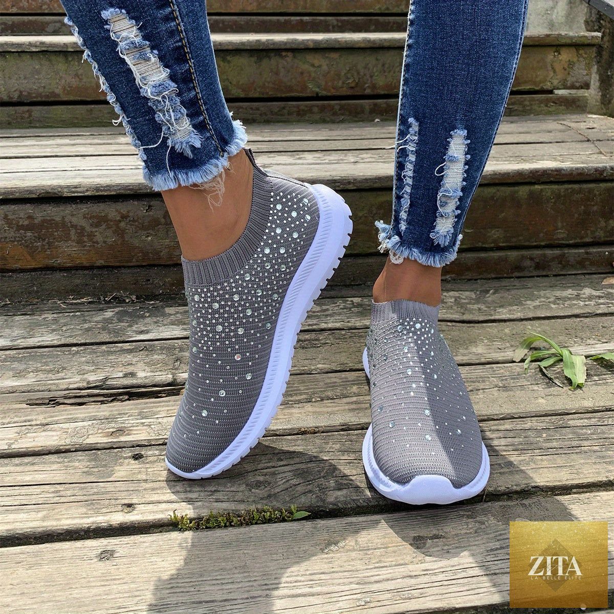 Women's color block mesh platform sneakers by Trendy Attic Store01, featuring breathable design and stylish athletic footwear.