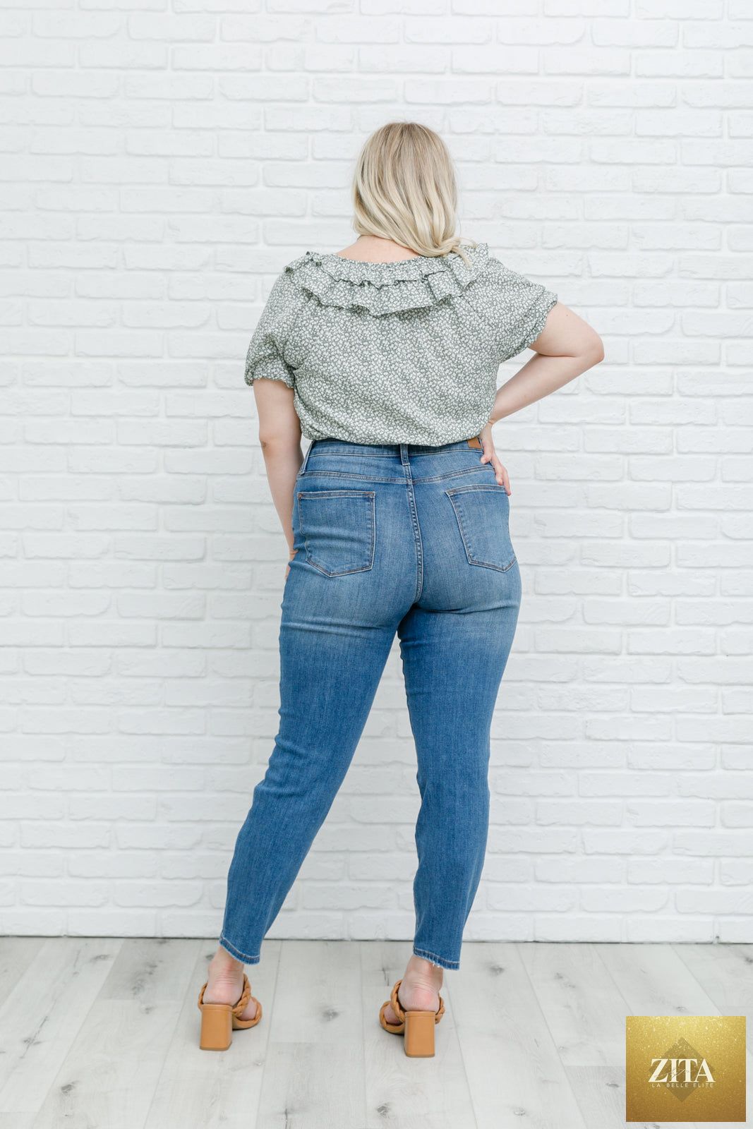 Women's Golden Hour Top in Sage by Thread & Co. Boutique, LLC, featuring a stylish, casual fit with soft fabric and vibrant color.