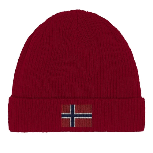 Bonnet en coton Drapeau du Svalbard et de Jan Mayen Amethyst Clover