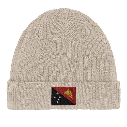 Bonnet en coton Drapeau de la Papouasie-Nouvelle-Guinée Amethyst Clover