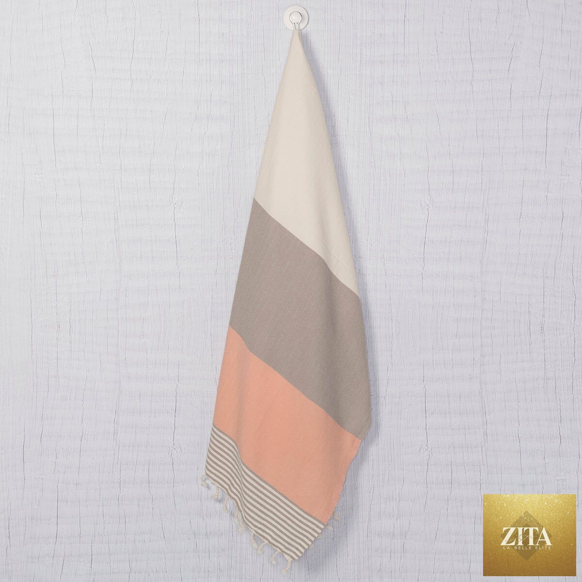 Multi-color Turkish towel bundle by Zita La Belle Elite featuring vibrant, lightweight Turkish towels with striped and woven patterns.