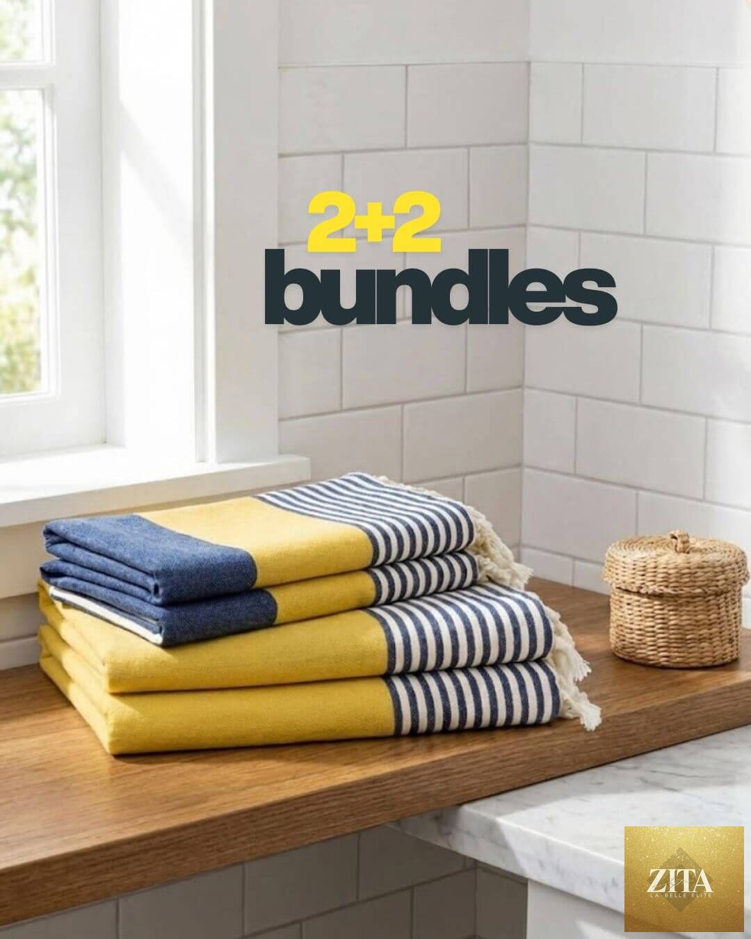 Multi-color Turkish towel bundle by Buldano featuring vibrant, lightweight Turkish towels for beach or home use.