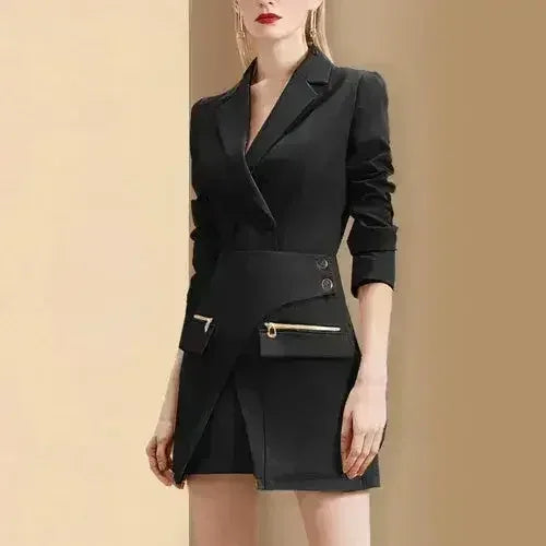 Femstylo OL Office Lady Suit in Royal Edge Haute Edition with matching skirt and blazer, professional and stylish for office wear.