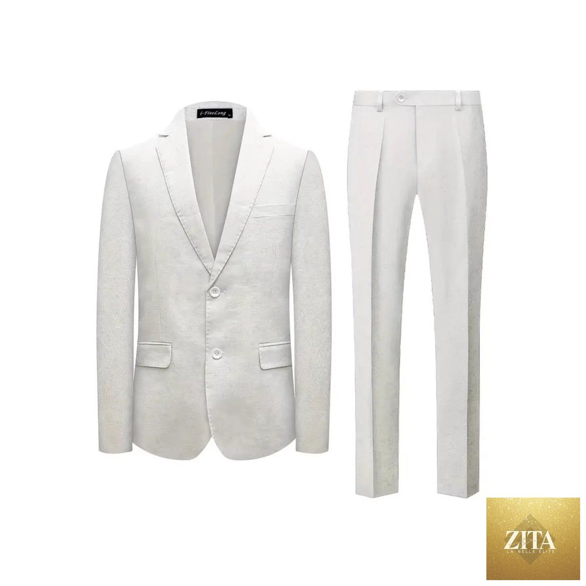 Men's fashionable suit by Mandotos, tailored for balls and banquets, featuring a classic fit with stylish details and elegant fabric.