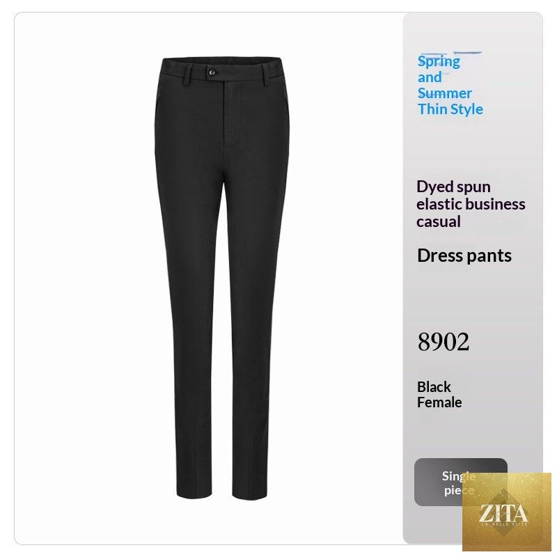 High-waisted Tailored Draping Formal Trousers That Flatter