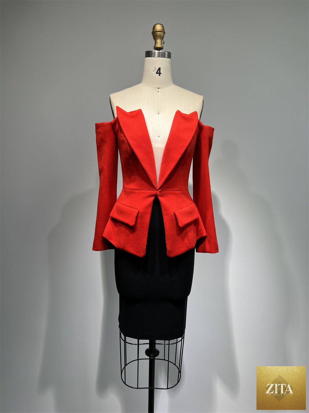 Zita La Belle Elite loose top and tight skirt casual 2-piece outfit, shown in a stylish, relaxed fit with coordinated fabric.