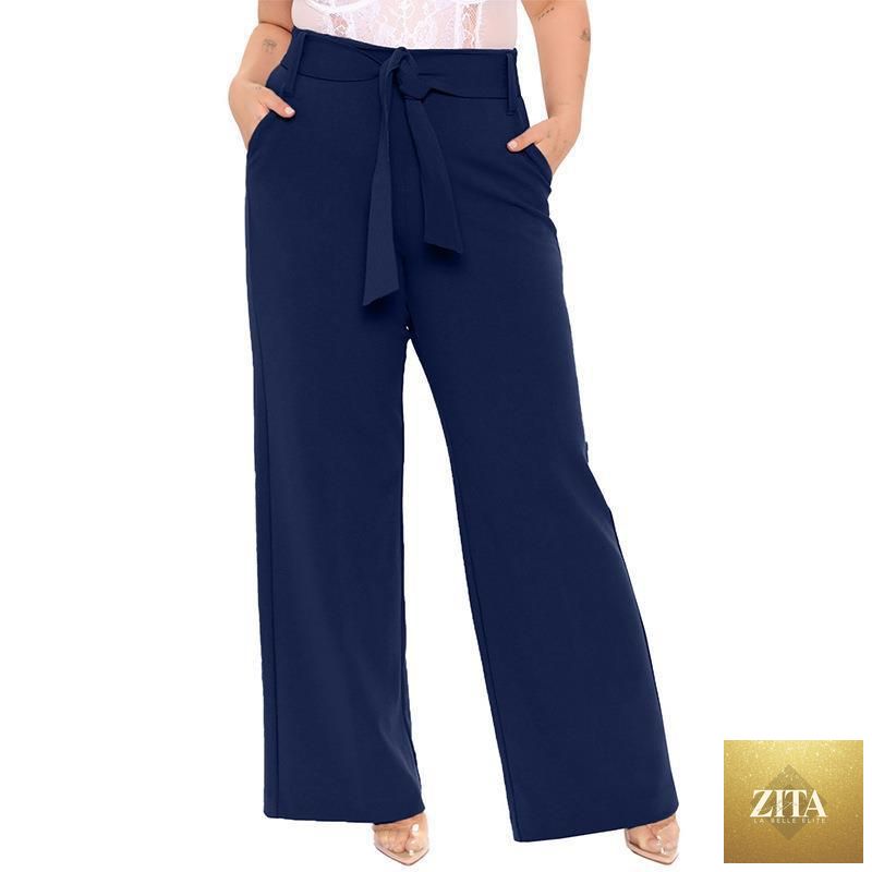 Women’s solid-color casual pants by My Store, featuring a relaxed fit and comfortable design, perfect for everyday wear.