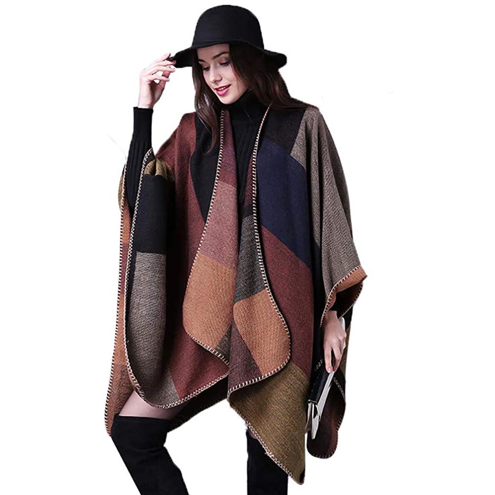 Shawl Wraps Sweater Poncho Cape Coat Christmas Gifts for Women Pink Iolaus