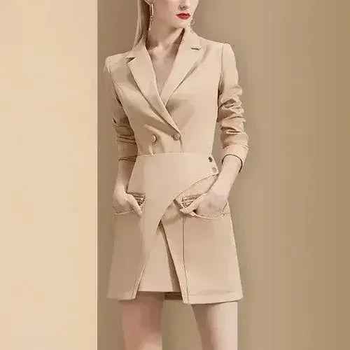 Femstylo OL Office Lady Suit Royal Edge Haute Edition 25 matching skirt and blazer set in elegant fabric, styled for professional wear.