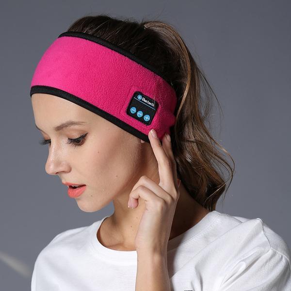 Wireless Bluetooth-compatible Headband Outdoor Fitness Yoga Headband Blue Strawberry