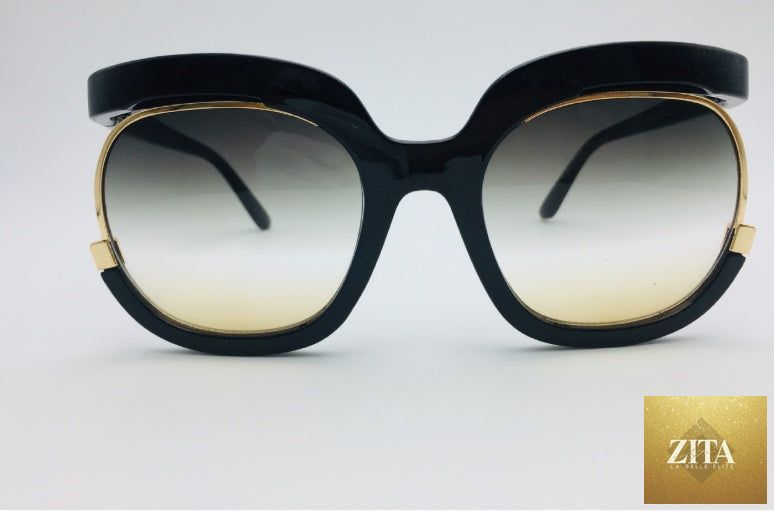 Cat Eye half-frame UV400 sunglasses for women by FitiqueFit, stylish fashion eyewear with black frames and tinted lenses.