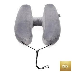 Travel neck pillow from Social Buzz eSIMs featuring soft cushioning for comfortable support during journeys.
