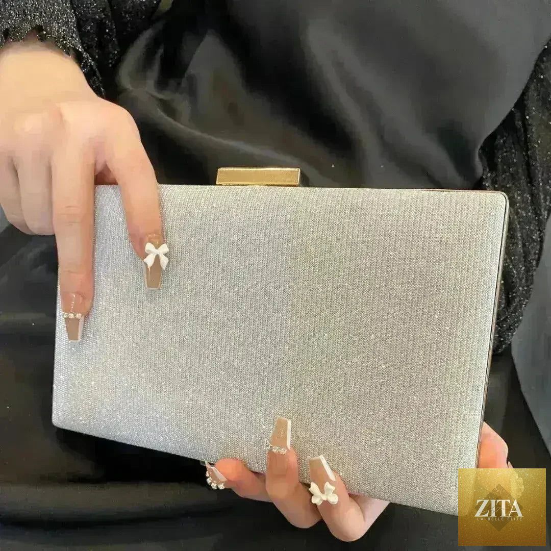 Femstylo diamond button-filled square clutch bag with diagonal design, perfect for weddings and birthdays, stylish handbag accessory.
