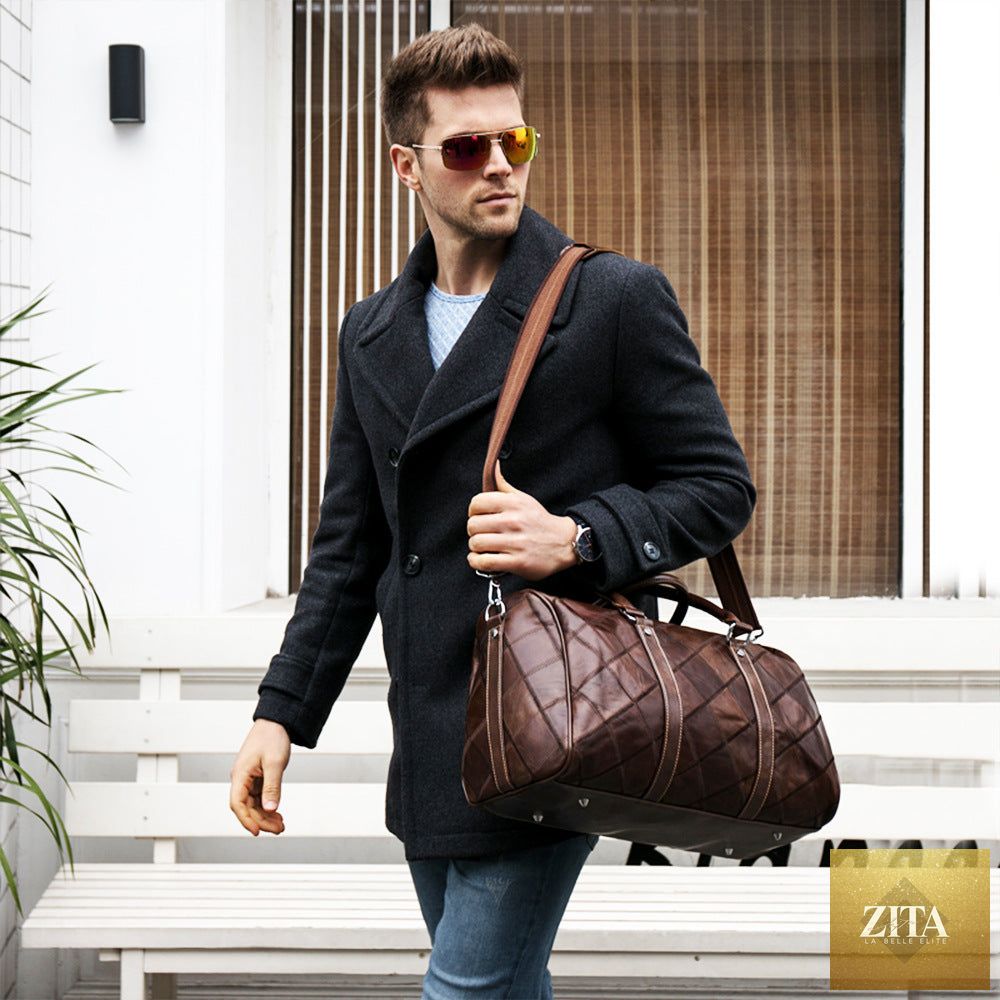 Men's large capacity outdoor travel bag by Social Buzz eSIMs, featuring multiple compartments and durable design for travel.