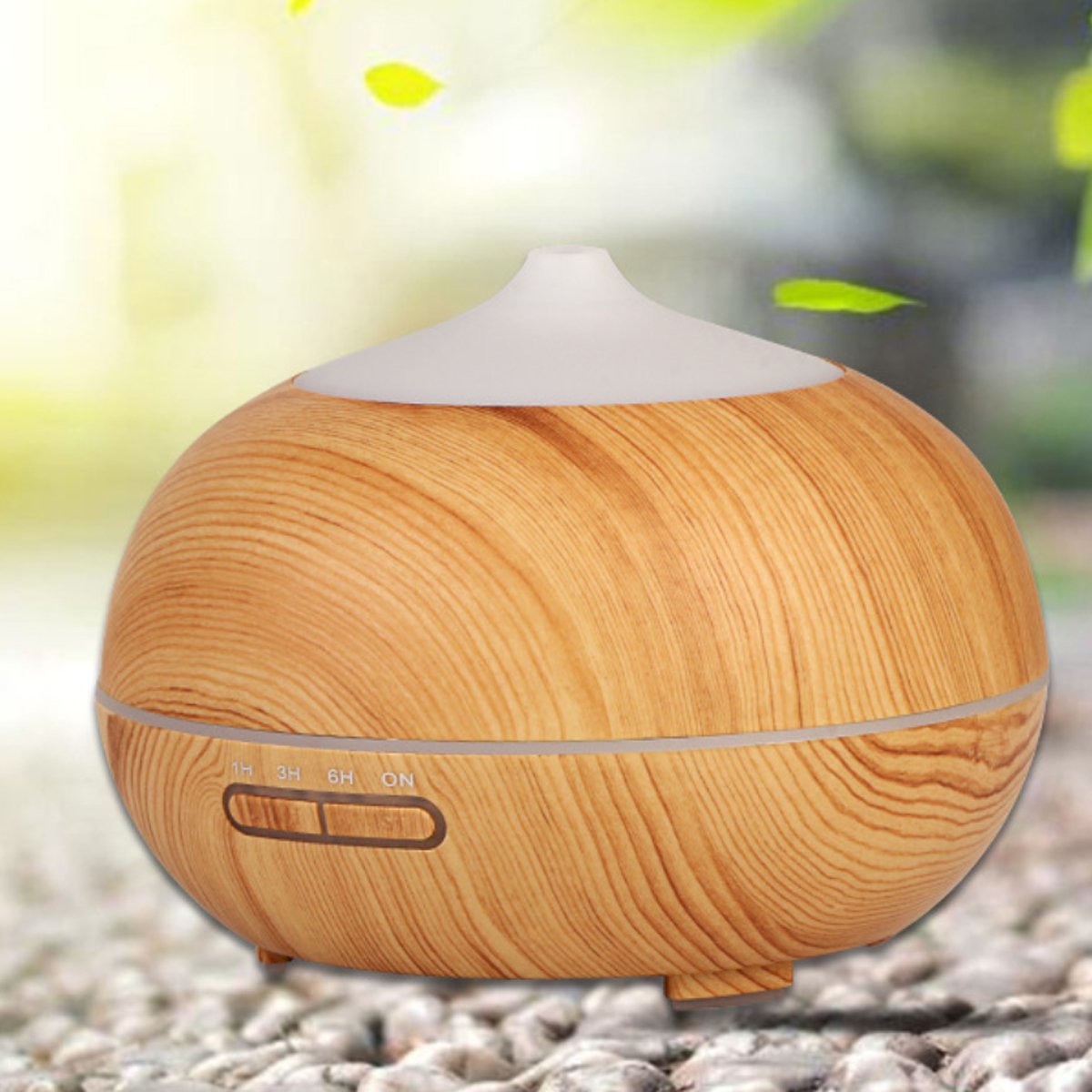 Mistyrious Essential Oil Humidifier Natural Oak Design With Easy Salmon Lucky