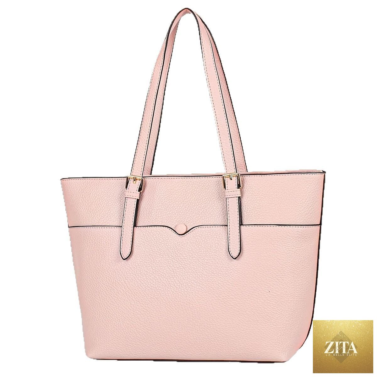 Elegant women's shoulder bag by Social Buzz eSIMs featuring a spring-inspired design with European and Korean aesthetic details.