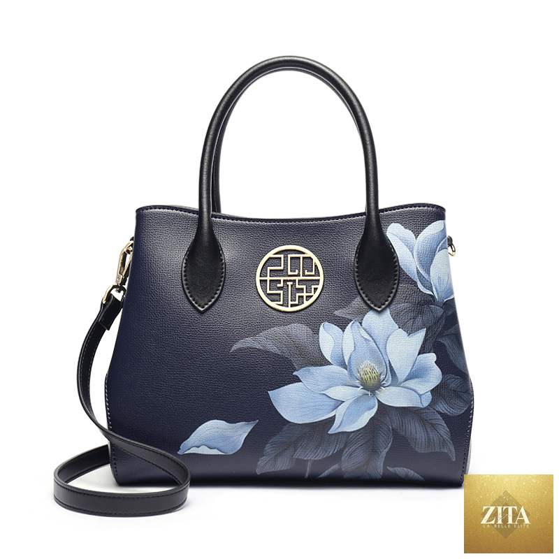 LadyShow.Store Mother's Day tote bag with floral design, perfect gift for Mom, durable canvas material, stylish and functional.