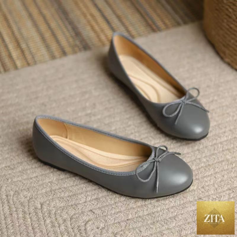 FitiqueFit women's slip-on flats with egg-roll edge and round toe, inspired by classic Chanel-inspired footwear.