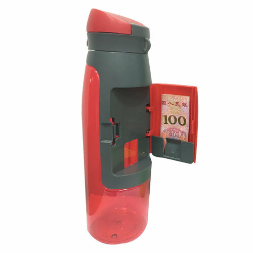 Water Bottle Shape Surprise Secret Diversion Hidden Security Maroon Asteria