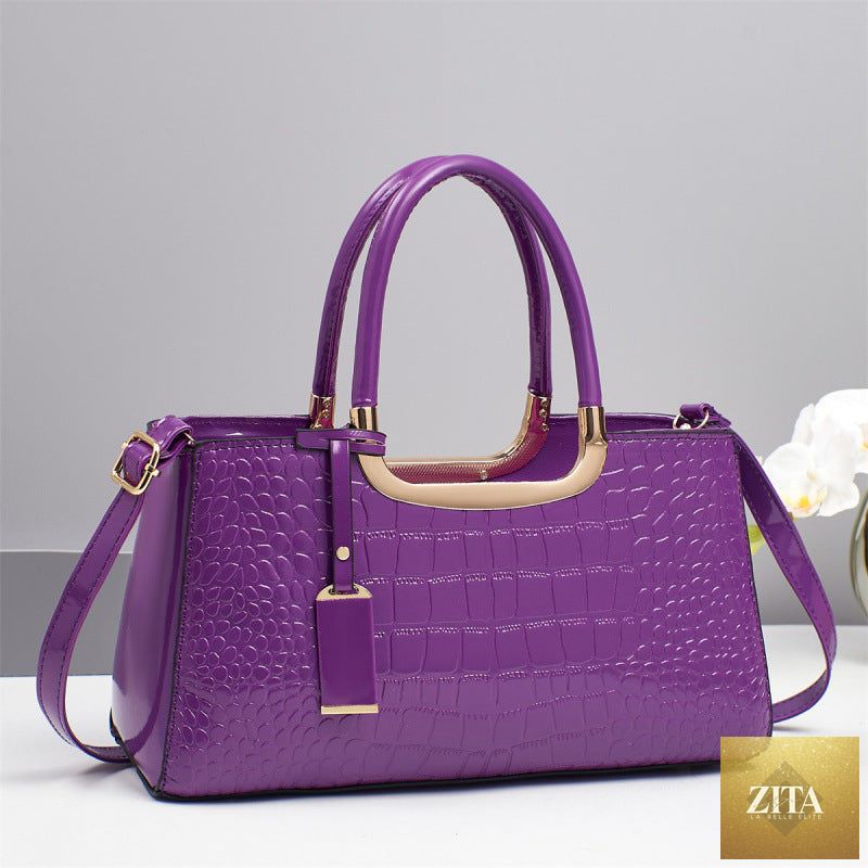 Elegant women's wedding bag made of genuine leather, shoulder crossbody style for moms, by Social Buzz eSIMs.