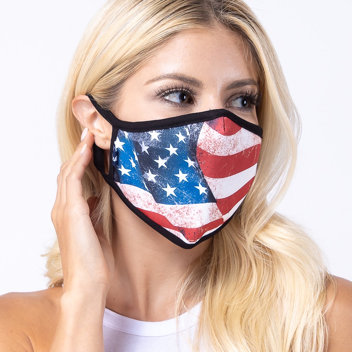 American Flag 3-Layered Face Cover-PM0028