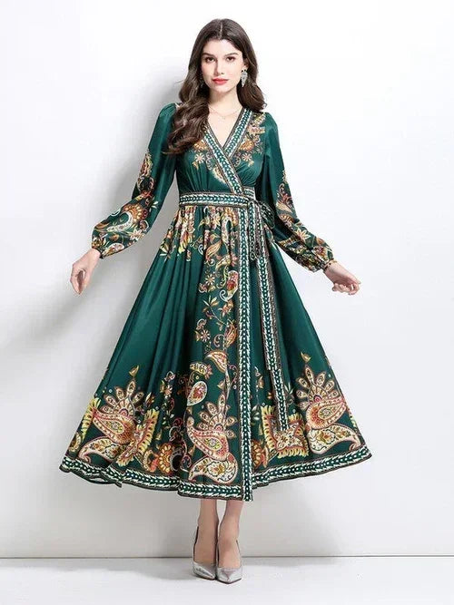 Women’s Femstylo long maxi dress featuring a flowing silhouette and elegant design for stylish summer wear.