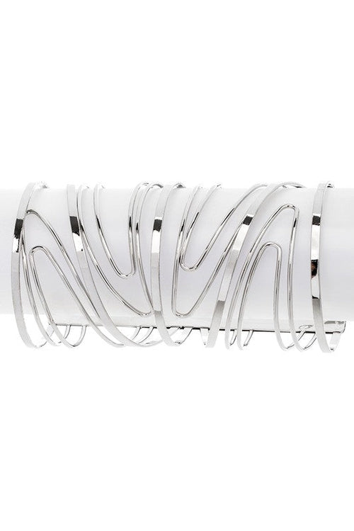 Oversize Wired Arm Cuff Jade Icarus