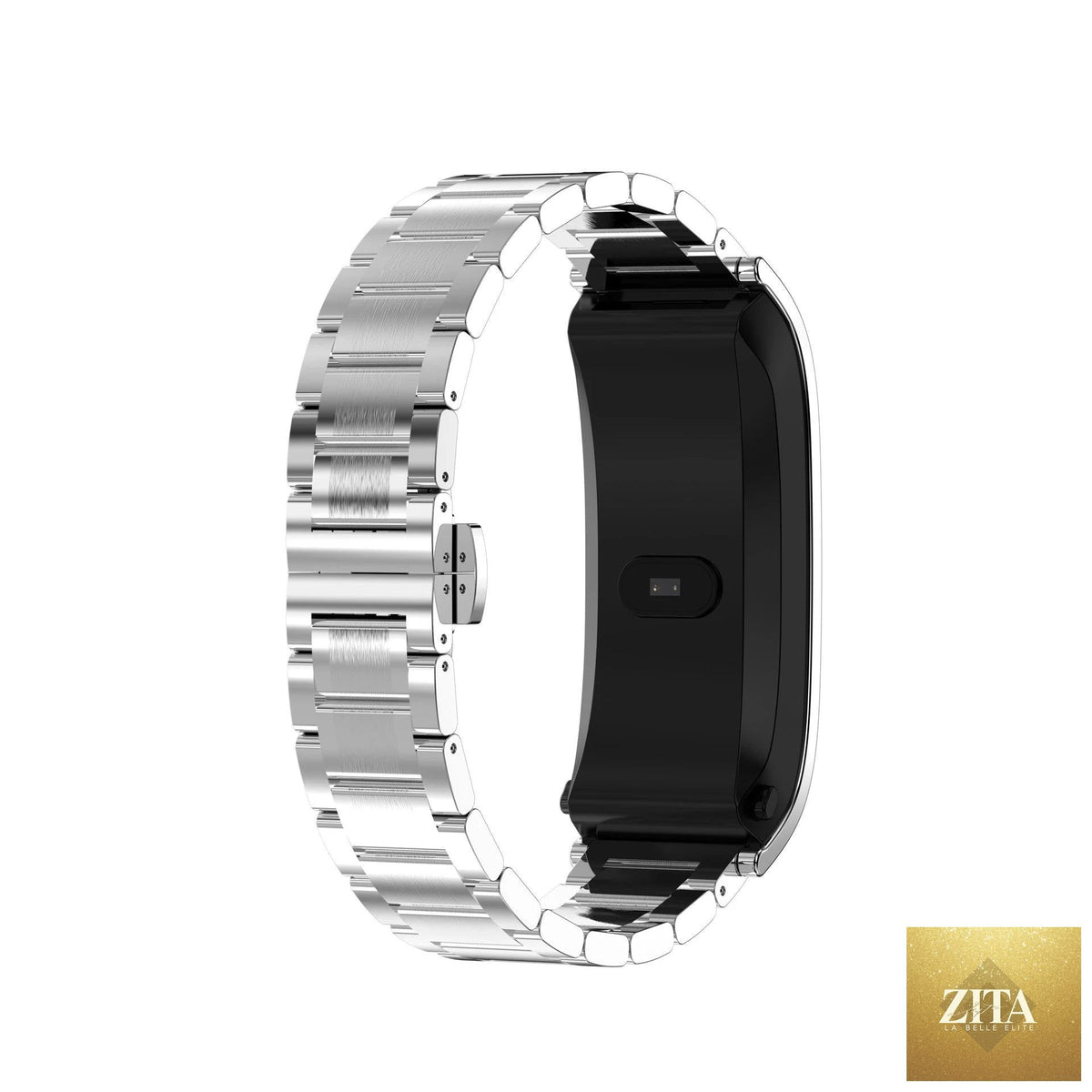 Vain Products men's smart watch with 114 screen information synchronization and call prompt feature, sleek black design.