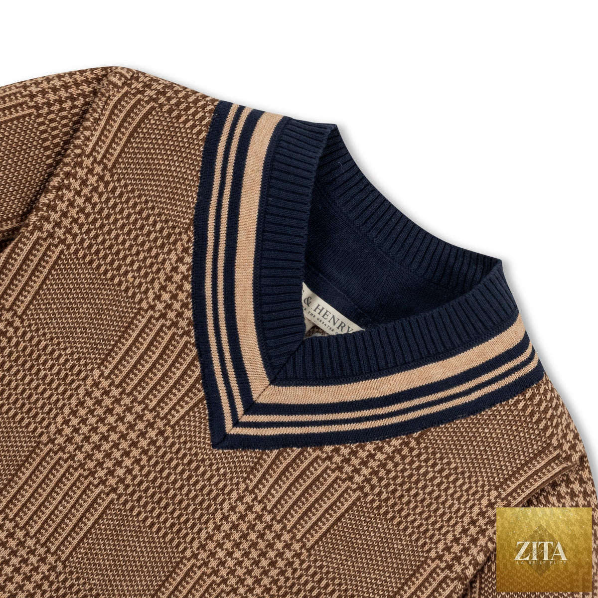 Baby organic intarsia cricket sweater by Hope & Henry, featuring a cozy knit design with a cricket pattern.