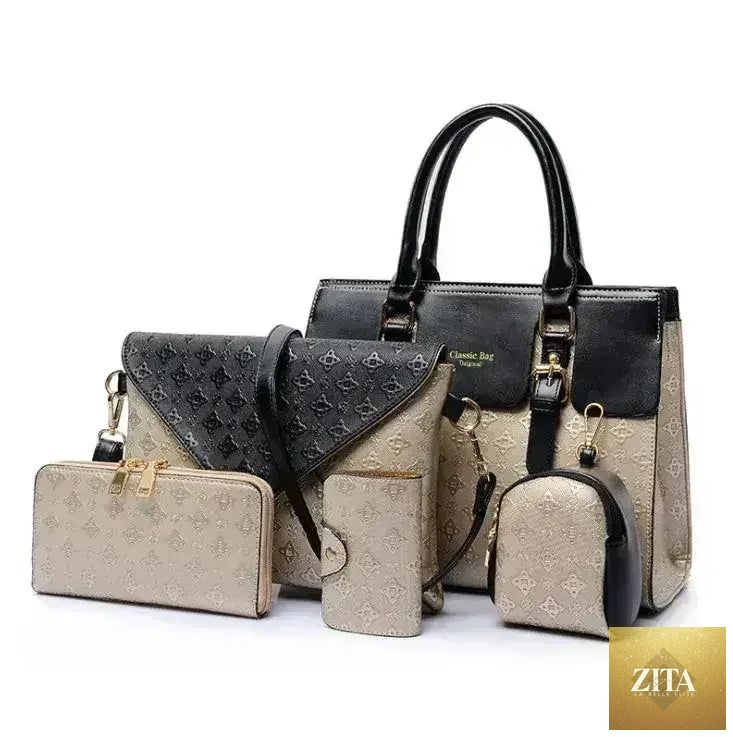 Elegant Femstylo luxury leather handbags set for women, featuring stylish, high-quality handbags with detailed craftsmanship.