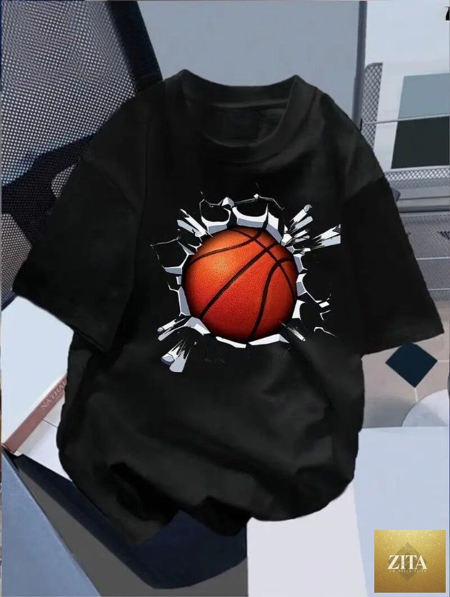 Zita La Belle Elite 3D Football Streetwear T-Shirt with bold sports-themed graphic design on front.