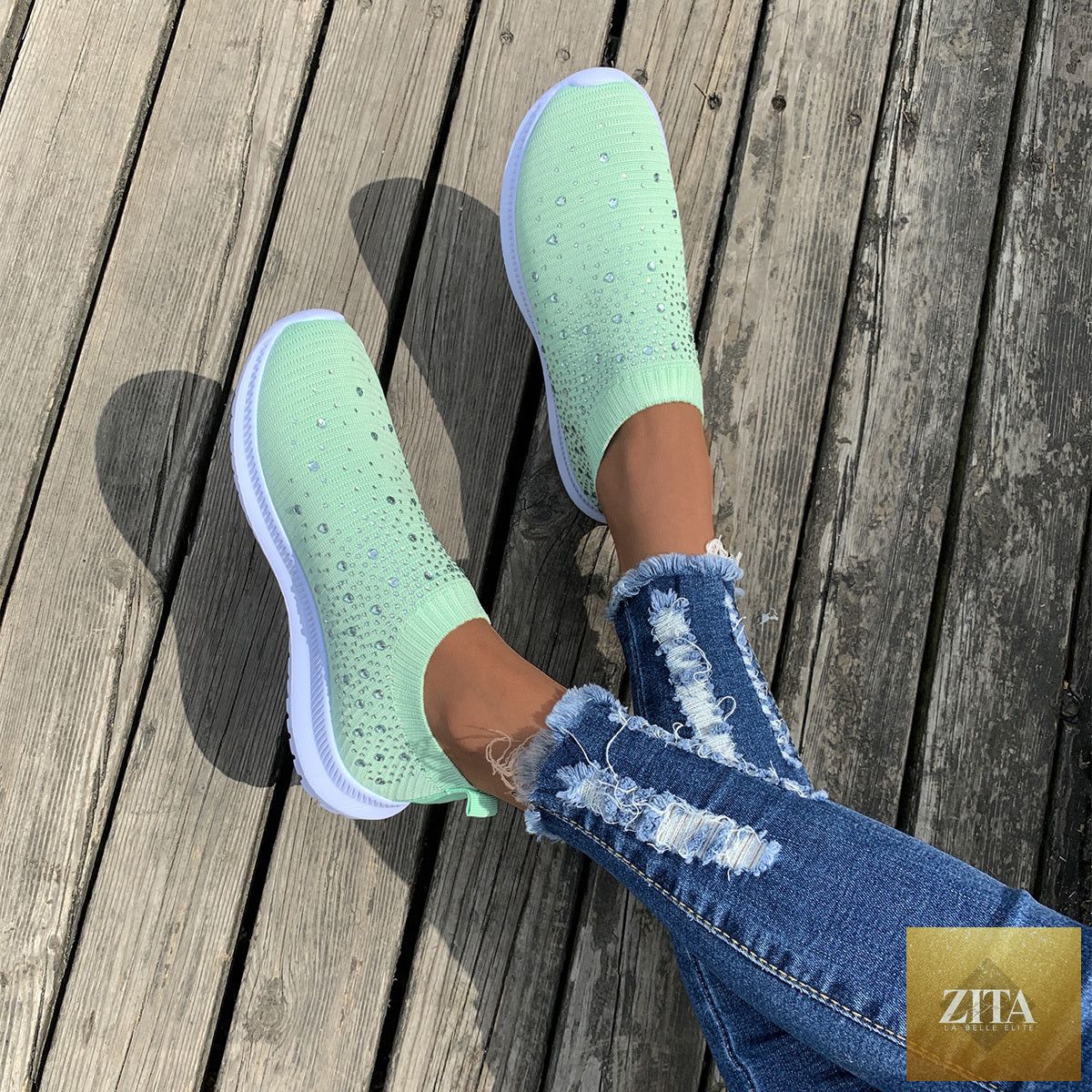 Women's color block mesh platform sneakers by Trendy Attic Store01 featuring breathable design and vibrant style.