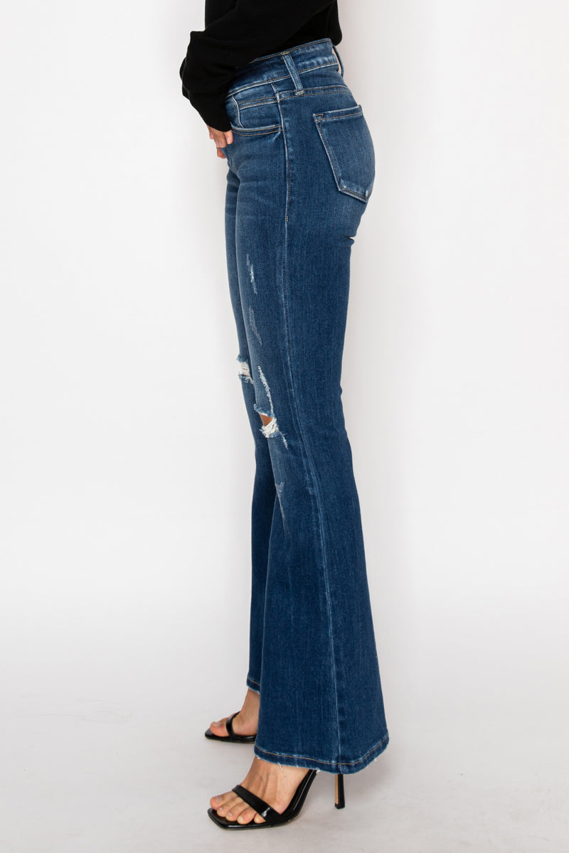 Margaret Low Rise Stretch Vintage Flare Jeans (Reg & Plus)