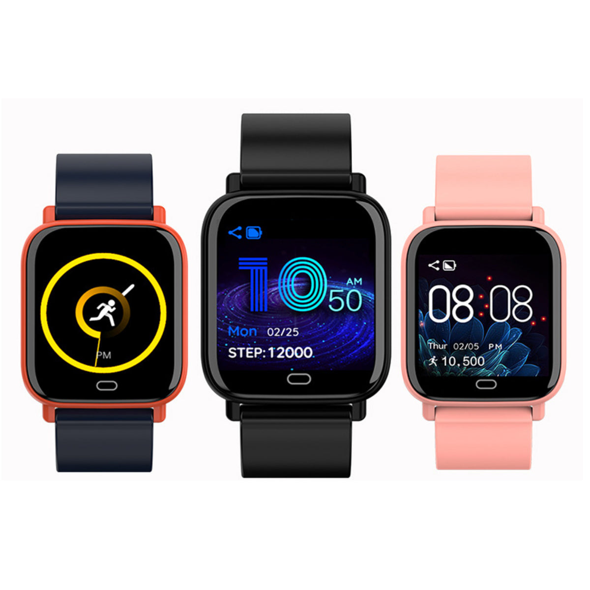 Smart Fit Multi Function Smart Watch Tracker and Monitor Salmon Lucky