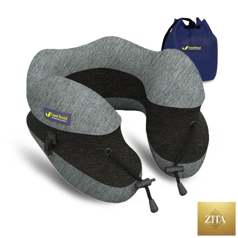 Travel cervical neck pillow by Social Buzz eSIMs, showcasing ergonomic design for neck support and comfort during travel.