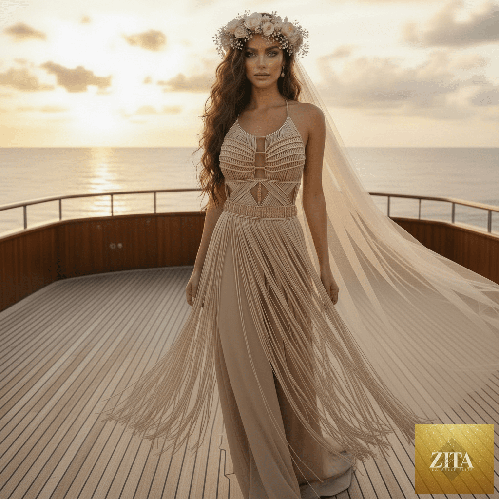 ALTYSAN COUTURE Artemis boho dress with flowing fabric, perfect for beach parties, resorts, and festivals.