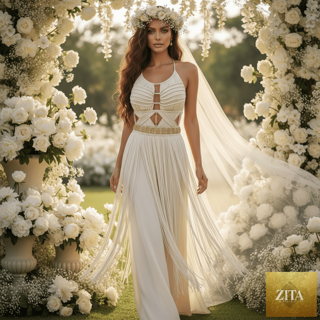 ALTYSAN COUTURE Artemis boho dress with elegant design, perfect for beach parties, resorts, and festivals.