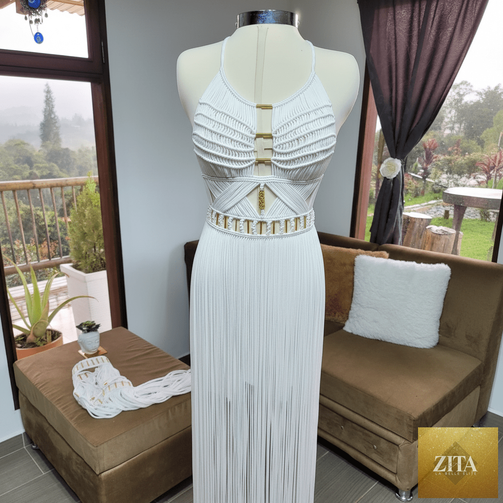 ALTYSAN COUTURE Artemis Boho dress for beach parties, resorts, and festivals, featuring an elegant design and flowy fabric.