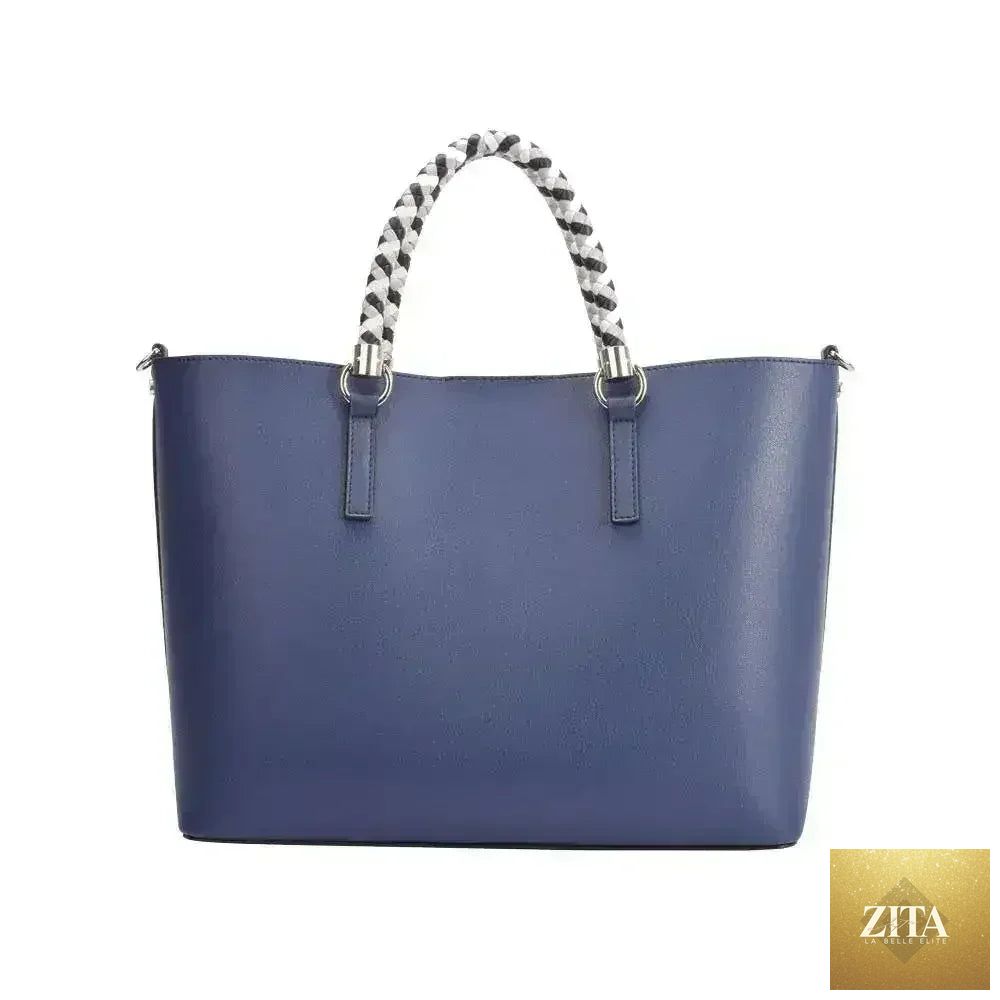 Luxury Femstylo Maria Carla women's leather handbag with smooth leather, featuring elegant design and structured shape.