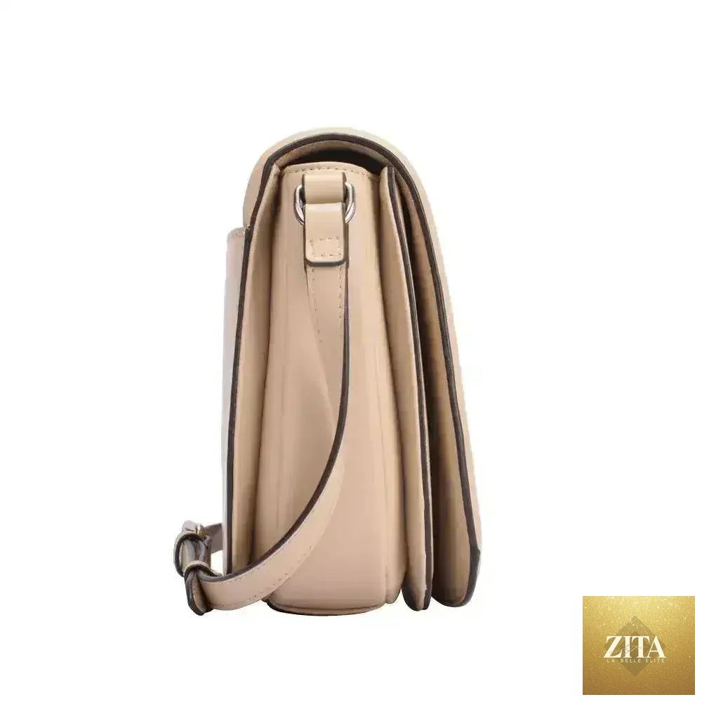 Luxury leather handbag by Maria Carla, small purse in smooth leather, elegant design for women, Femstylo brand.
