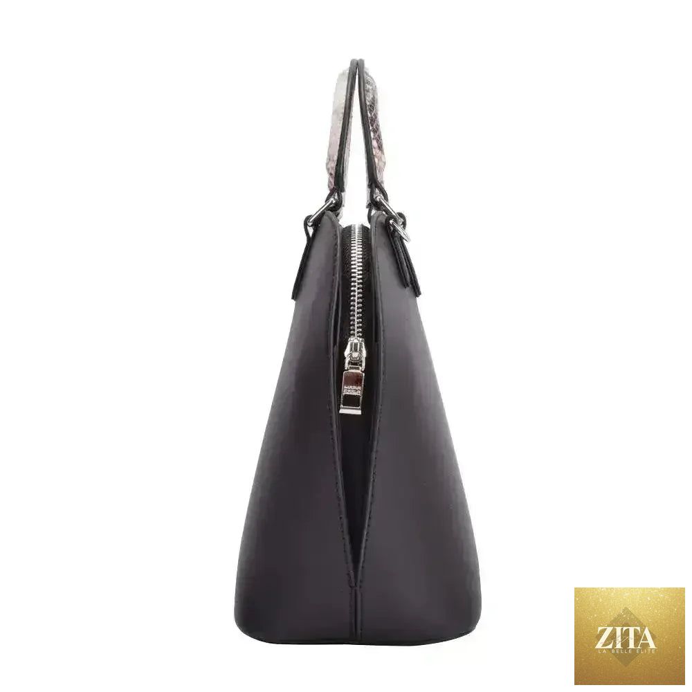 Luxury leather handbag by Femstylo featuring smooth leather in a stylish design for women.