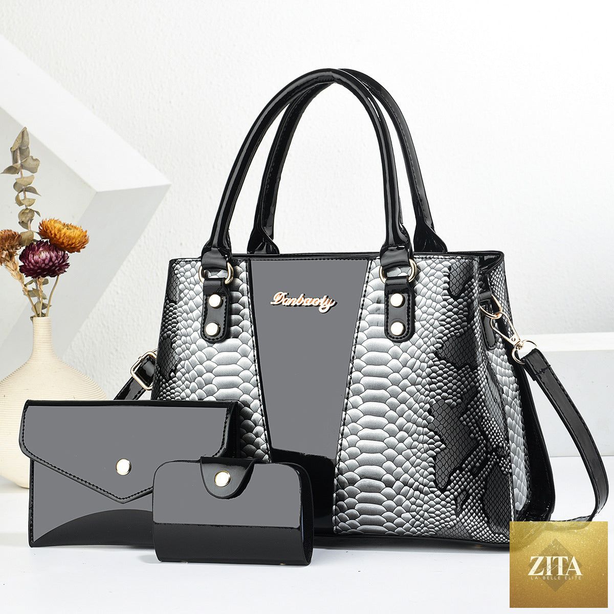 Large capacity trendy shoulder crossbody tote bag by Social Buzz eSIMs with sleek design and spacious interior.