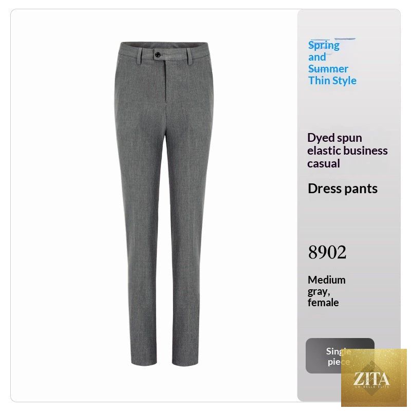 High-waisted Tailored Draping Formal Trousers That Flatter