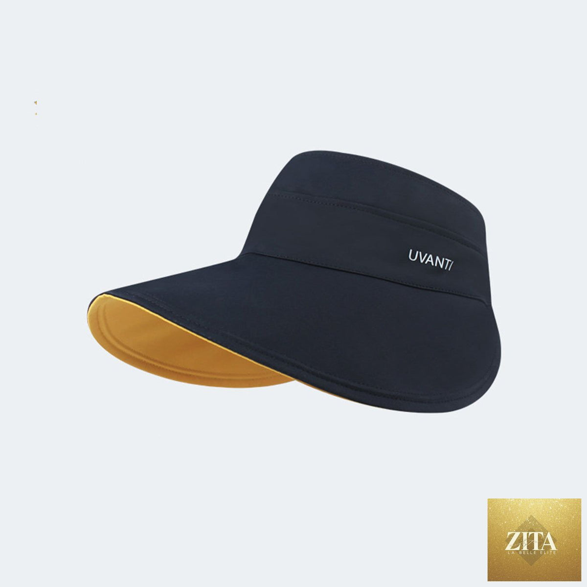 Zita La Belle Elite double-sided wide-brim sun hat with packable design, outdoor hat for women, featuring a roomy crown and brim.