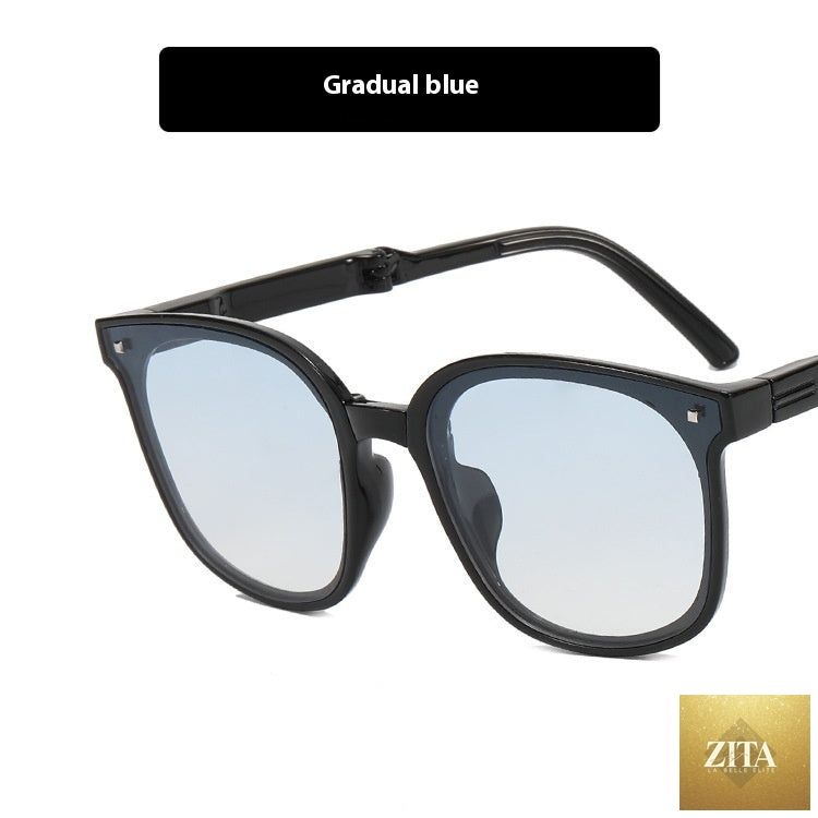 FitiqueFit folding sunglasses with case in a sleek design, available in 13 color options, stylish eyewear for portable sun protection.