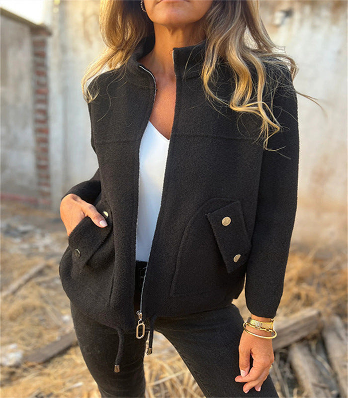 Women's professional blazer suit with lapel jacket in multiple colors, stylish and tailored for office or formal wear.