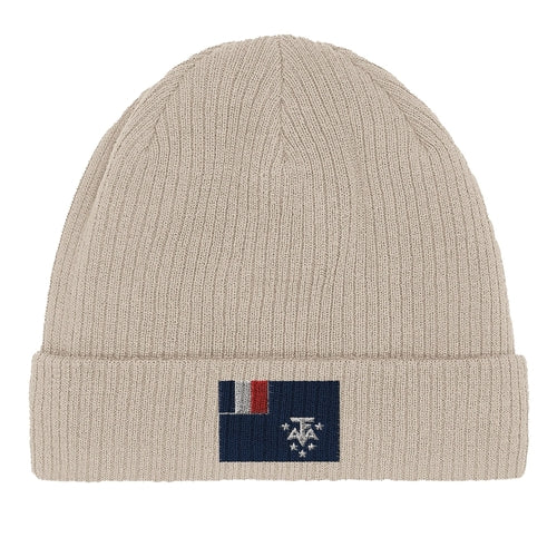 Bonnet en coton Drapeau de l'Antarctique française Amethyst Clover