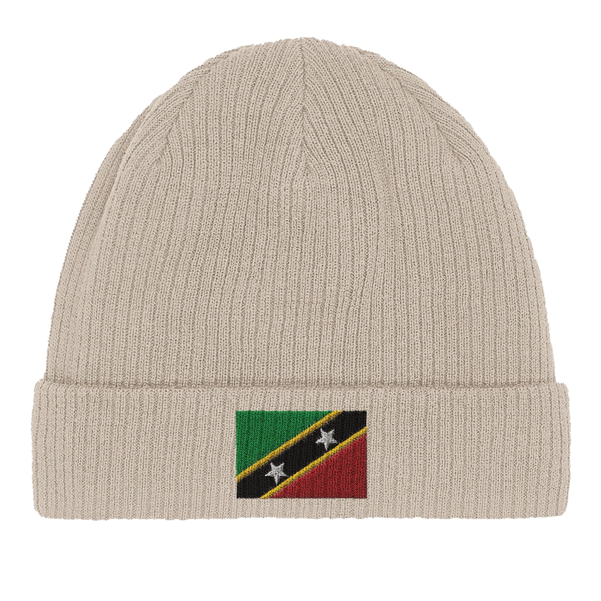 Bonnet en coton Drapeau de Saint-Christophe-et-Niévès Amethyst Clover