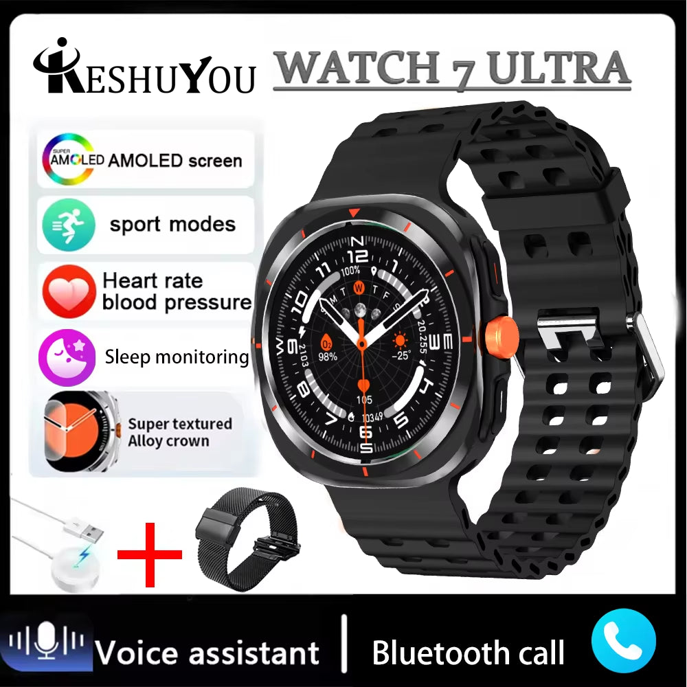 New Smart Watch Classic Men Women Smart Watch Bluetooth Voice Call AI Voice Outdoor Sports Smart Watch Gift