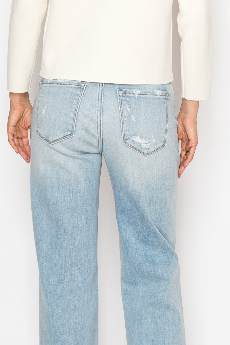 Tummy Control High Rise Relaxed Straight Leg Jean